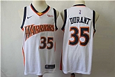 Warriors 35 Kevin Durant White Nike Swingman Jersey,baseball caps,new era cap wholesale,wholesale hats